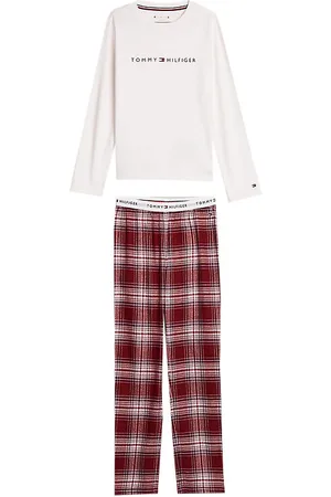 Tommy Hilfiger Pyjamas - 2-delad - PJ Tryck - Forntida White/PlÃ¤