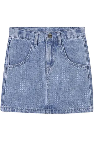Marc Jacobs Kjol - Denim - BlÃ¥ m. Strass