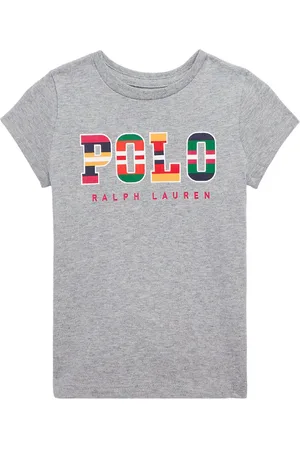 Ralph Lauren T-shirt - Andover - Gråmelerad - - 2 år (92) - T-shirt