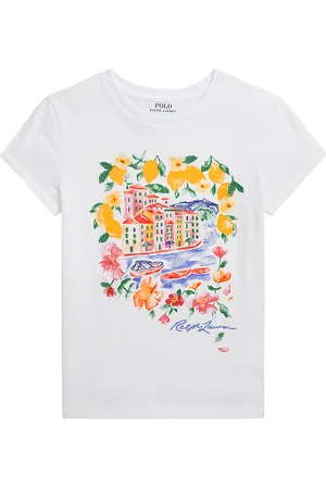 Ralph Lauren T-shirt - m. Tryck - - 2 år (92) - T-shirt