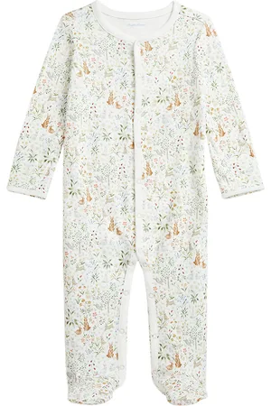 Ralph Lauren Onesie - Vit m. Blommor/Harar - - 62 - Onesie