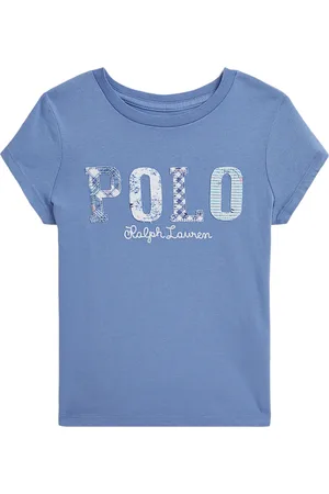 Ralph Lauren T-shirt - Campus Blue m. Polo - - 2 år (92) - T-shirt