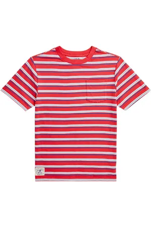 Ralph Lauren T-shirt - Key West - Rödrandig - - 8 år (128) - T-shirt