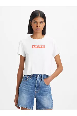 Levi's Flicka T-shirts - Croppad Jordie T shirt med tryck