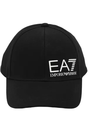 EA7 Logo Cotton Canvas Baseball Hat
