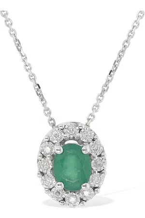Bliss Regal 18kt Diamond & Emerald Necklace