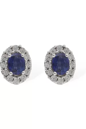 Bliss Regal 18kt Diamond & Sapphire Earrings