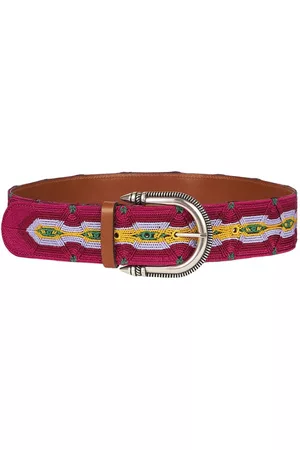Etro 5cm Asta Embroidered Canvas Belt
