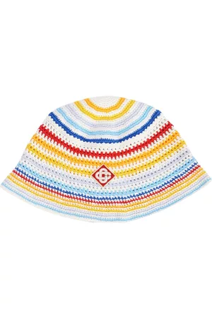 Casablanca Man Hattar - Rainbow Cotton Crochet Bucket Hat