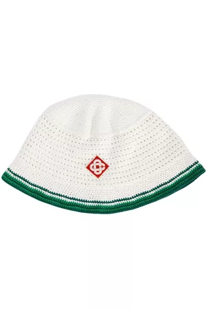 Casablanca Man Hattar - Logo Cotton Crochet Bucket Hat