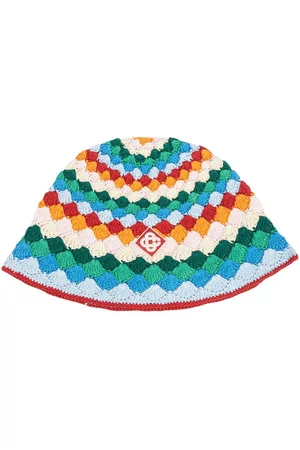 Casablanca Man Hattar - Rainbow Cotton Crochet Bucket Hat