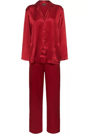 La Perla Kvinna Pyjamas - Silk Satin Pajama Shirt & Pants