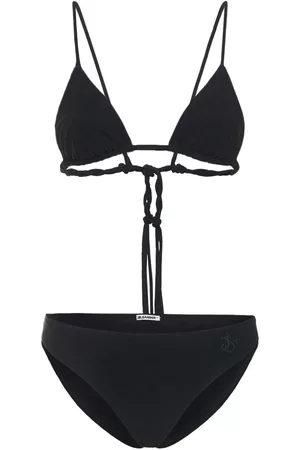 Jil Sander Jersey Logo Twisted Triangle Bikini Set