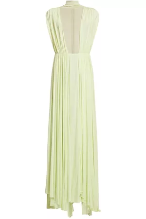 Jil Sander Kvinna Casual klänningar - Fluid Viscose Jersey Draped Long Dress