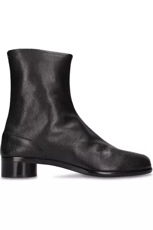 Maison Margiela Man Boots - 30mm Tabi Leather Ankle Boots