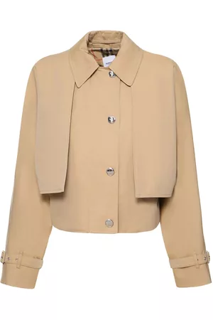 Burberry Kvinna Jackor - Pippa Cotton Gabardine Cropped Jacket