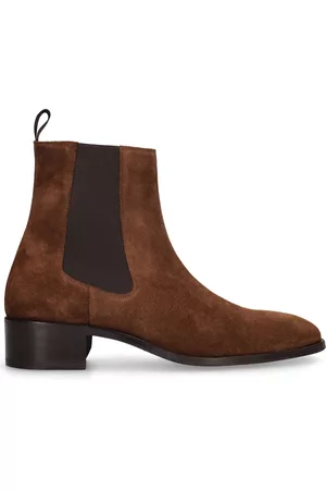 Tom Ford Man Boots - 40mm Suede Ankle Boots