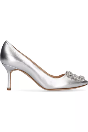 Manolo Blahnik Kvinna Klackar - 70mm Hangisi Leather Pumps