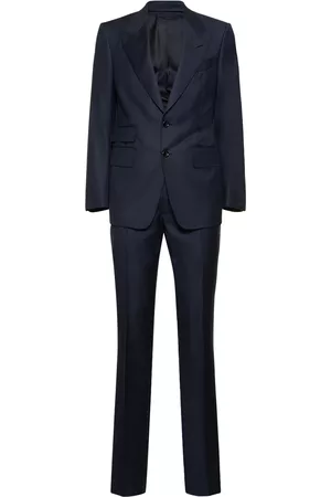 Tom Ford Man Kostymer - Shelton Super 110's Sharkskin Wool Suit