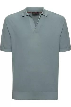 Loro Piana Man Pikétröjor - Walkery Buttonless Cotton Polo