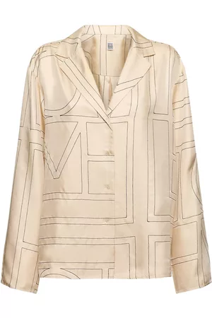 Totême Kvinna Skjortor - Embroidered Silk Shirt