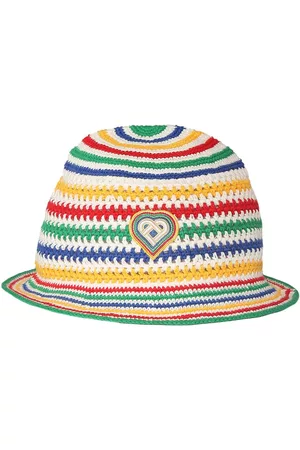 Casablanca Kvinna Hattar - Striped Scuba Cotton Crochet Hat