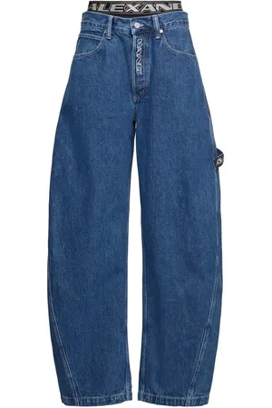 Alexander Wang Logo Baggy Jeans