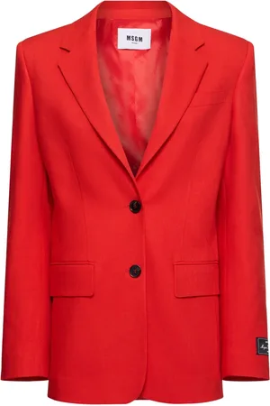 Msgm Single Breast Viscose Blend Blazer