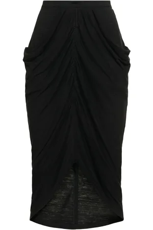 Marant Etoile Ilis Ruched Jersey Midi Skirt