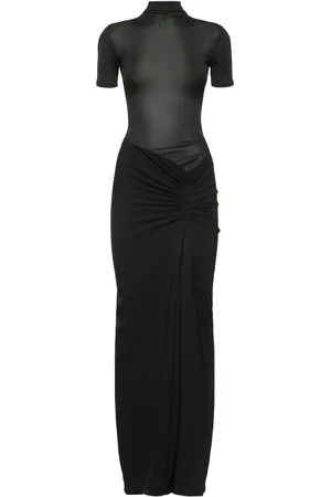 CHRISTOPHER ESBER Fusion Ruched Faille T-shirt Gown