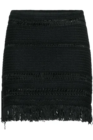 Marant Etoile Ardena Fringed Macrame Mini Skirt