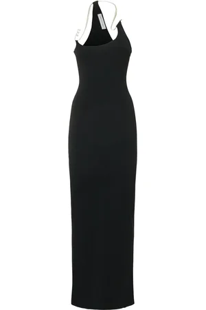 CHRISTOPHER ESBER Levitate Rib Knit Long Dress