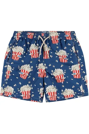 MC2 SAINT BARTH Popcorn Print Nylon Swim Shorts