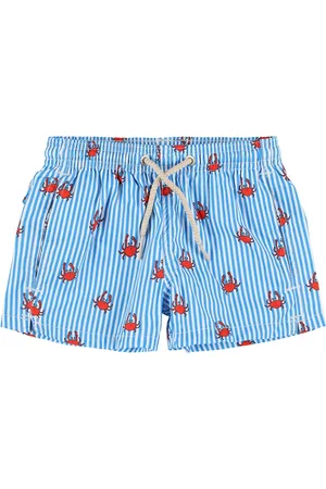 MC2 SAINT BARTH Crab Print Nylon Swim Shorts