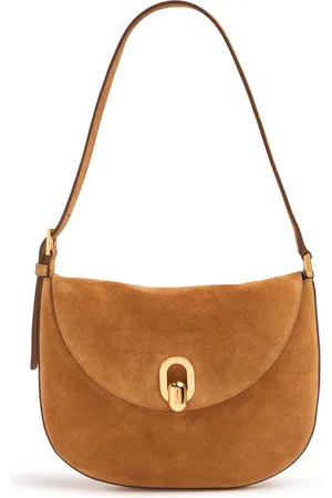 SAVETTE The Tondo Suede Leather Hobo Bag
