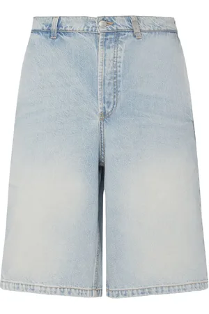 Alexander McQueen Cotton Denim Shorts