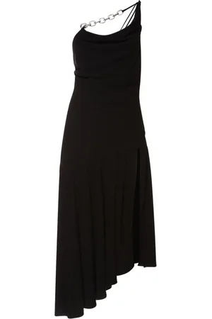 GIUSEPPE DI MORABITO Viscose & Linen Midi Dress W/slit