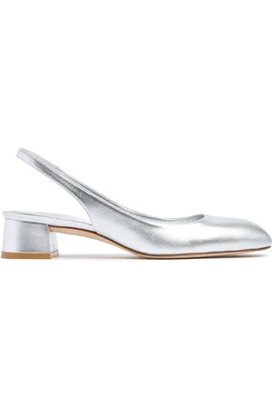 Stuart Weitzman 35mm Vivienne Metallic Leather Heels