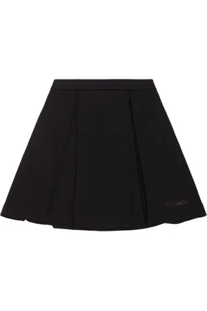 Max&Co. Cotton Gabardine Pleated Mini Skirt