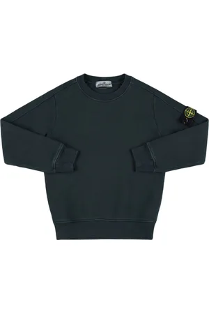 Stone Island Organic Cotton Crewneck Sweatshirt