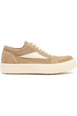Rick Owens Vintage Leather Lace-up Sneakers