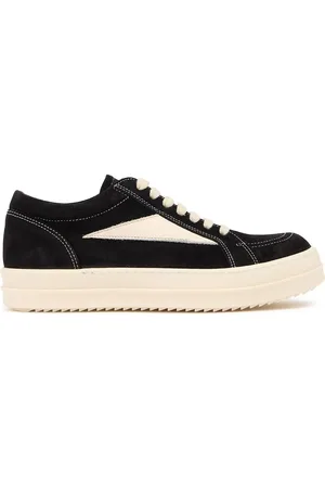 Rick Owens Vintage Leather Lace-up Sneakers