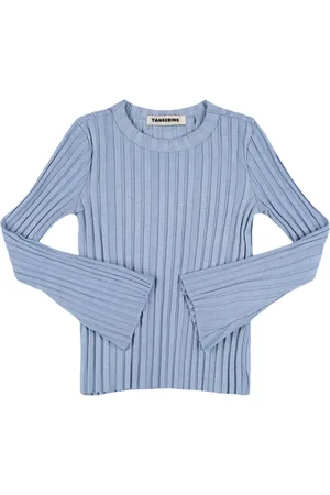 TANGERINE Long Sleeve Rib Top