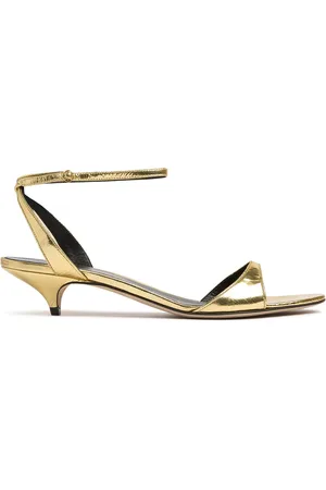 The Row 35mm Vika Laminated Ankle Strap Sandals