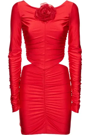 GIUSEPPE DI MORABITO Shiny Stretch Jersey Mini Dress