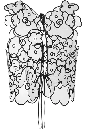 Cecilie Bahnsen Alfie Flower Embroidered Top