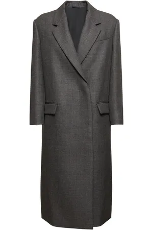 Brunello Cucinelli Wool Single Breast Midi Coat