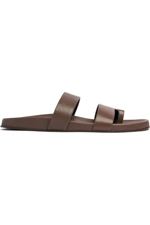 The Row Hugh Leather Sandals