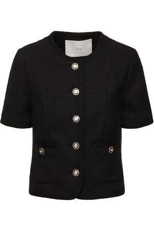 DUNST Summer Cotton Blend Tweed Jacket