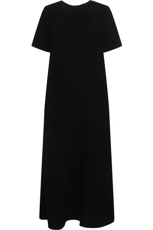 The Row Robi Wide Satin Long Dress